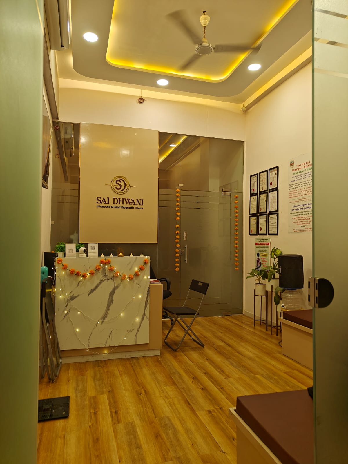 Sai Dhwani clinic reception in Kopar Khairane